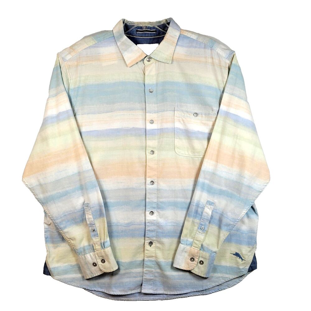 Tommy Bahama Calistoga Ombre Men's XL Coastline Cord Striped Cotton Multicolor